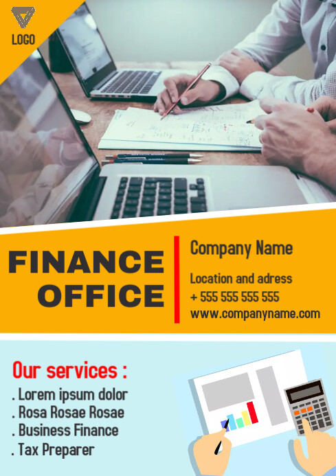 Finance Office Flyer Advertisement Template Postermywall