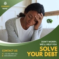 financial advertising instagram post template