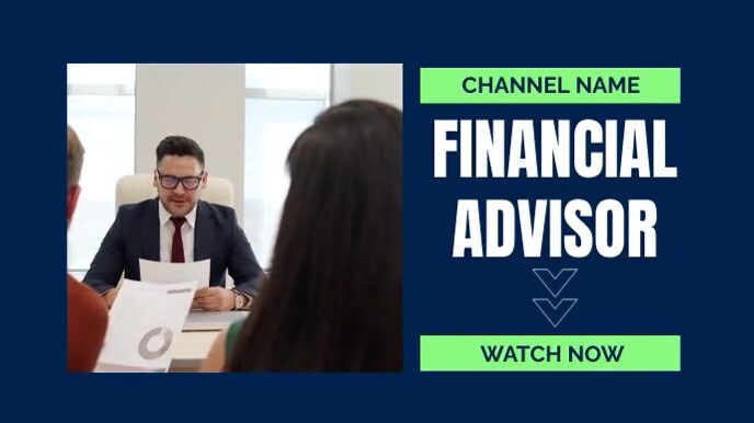 Financial Advisor Screen Financial advisor and investing platform Template | PosterMyWall