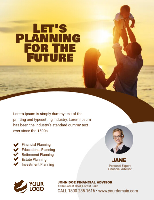 #advisor #financial #poster financial advisor poster Copy of Financial Advisor Flyer Poster Template | PosterMyWall
