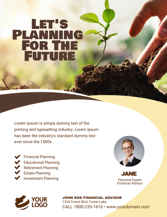 Financial Advisor Flyer Poster Template PosterMyWall