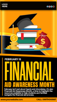 Financial Aid Awareness Month Ad Instagram Story template