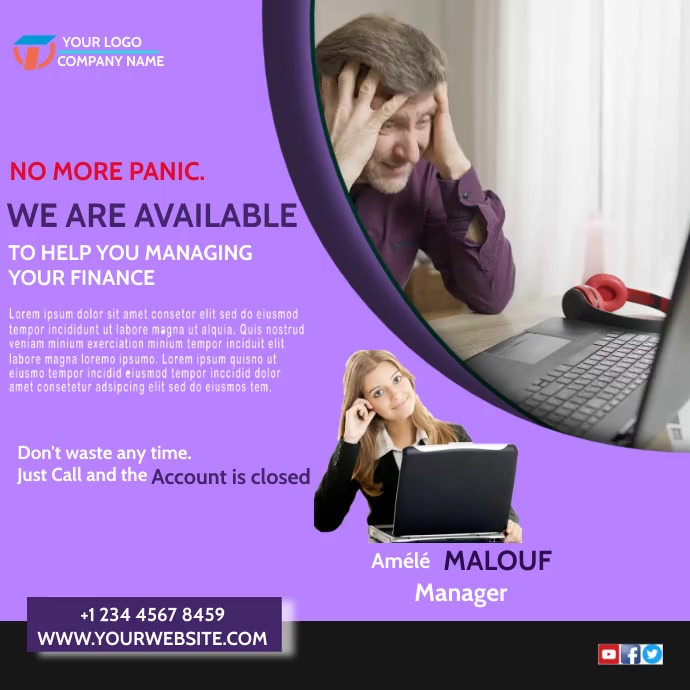 financial management company poster template | PosterMyWall