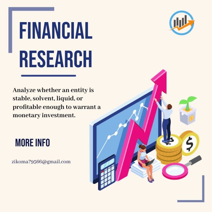 Financial Problem Research financial project financial research Template | PosterMyWall