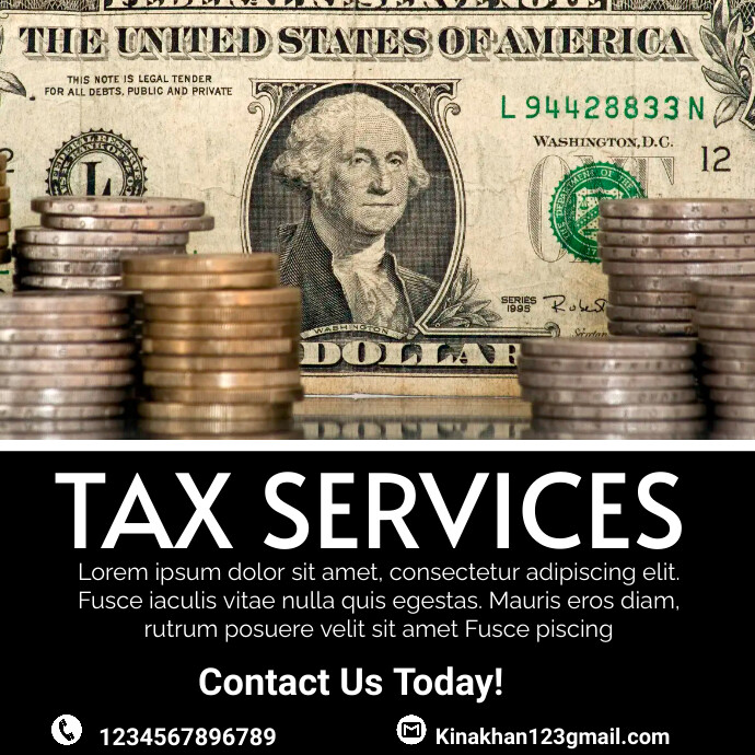 Financial Support Design Tax flyer Template | PosterMyWall