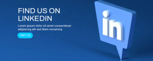 Azul Find us on LinkedIn Twitch Profile Banner Template