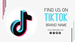 Biały Social Media Promotion Digital Display Template