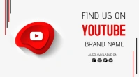 Find Us On YouTube Design Digital Display (16:9) template
