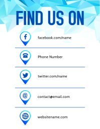 Customizable Design Templates For Contacts Postermywall