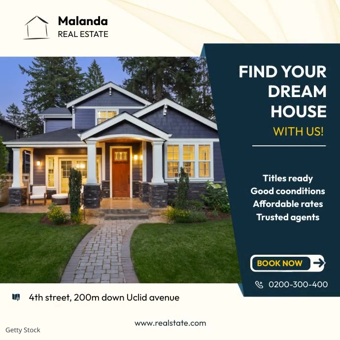 Find your dream home Template | PosterMyWall