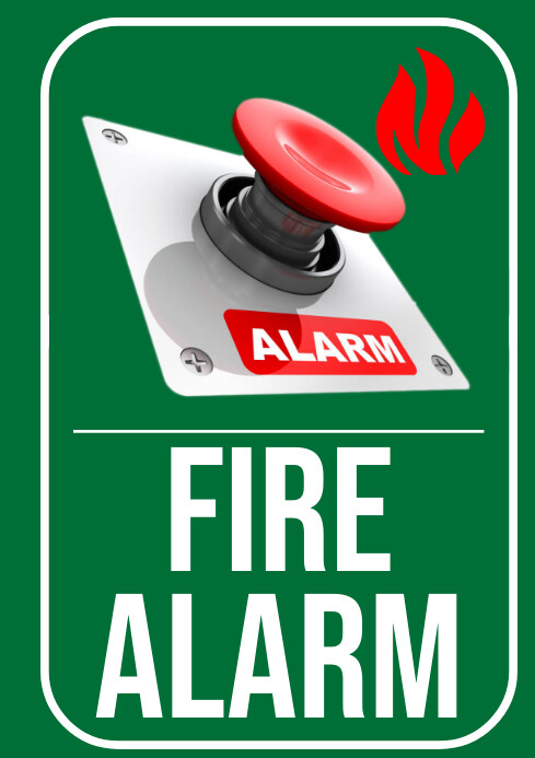 FIRE ALARM Template | PosterMyWall