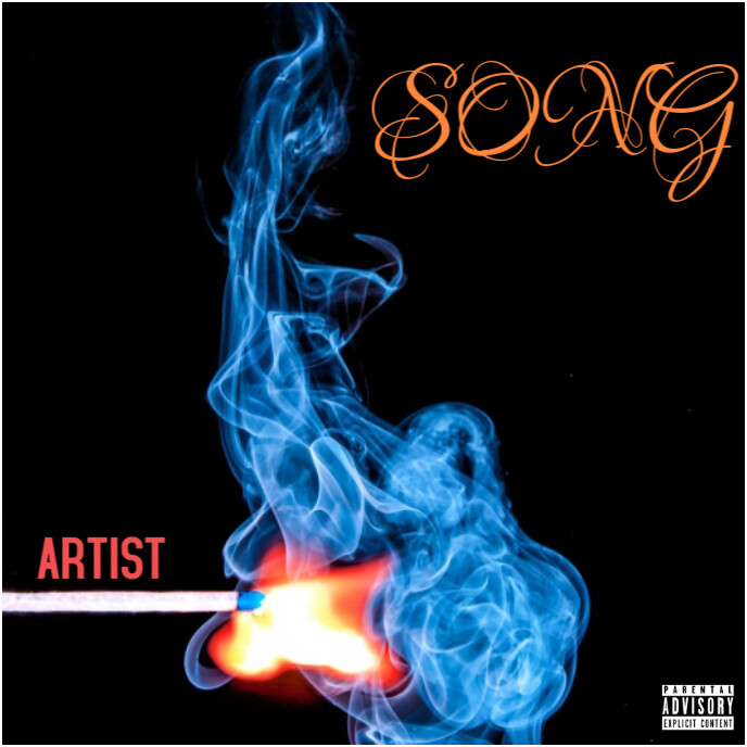 Fire Album Cover Template PosterMyWall