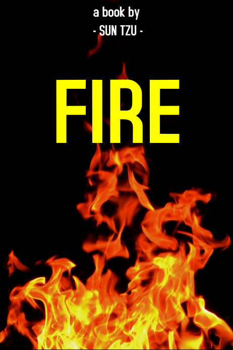 Fire book cover Template | PosterMyWall