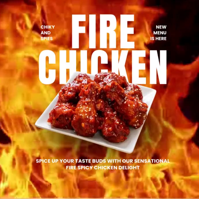 Fire Chicken Promo Video Template | PosterMyWall