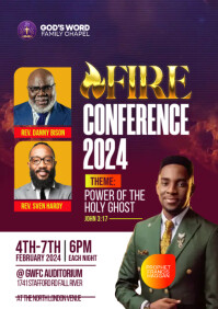 FIRE CONFERENCE Template | PosterMyWall