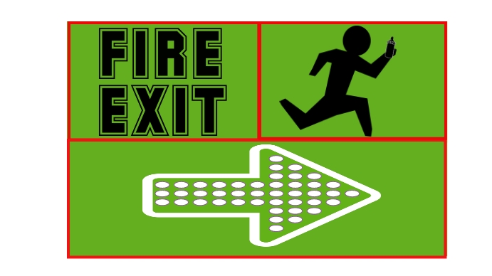 FIRE EXIT SIGN Template | PosterMyWall