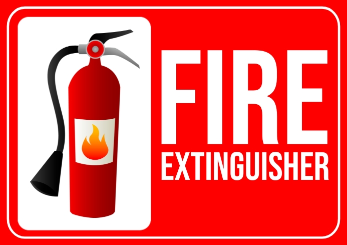 Fire extinguisher sign post Template | PosterMyWall fire-extinguisher-sign-post-template-postermywall