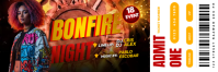 Fire Festival Ticket Design Nagłówek wiadomości e-mail template