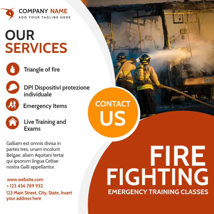 fire fighting instagram post advertising Template PosterMyWall fire fighting instagram post advertising Template PosterMyWall