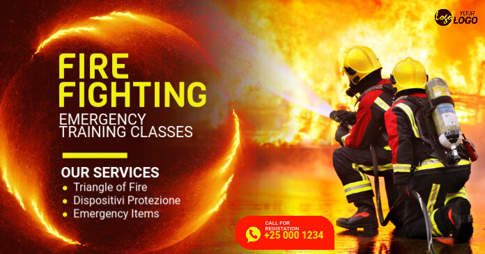 Fire Fighting Training Center Ad Template | PosterMyWall