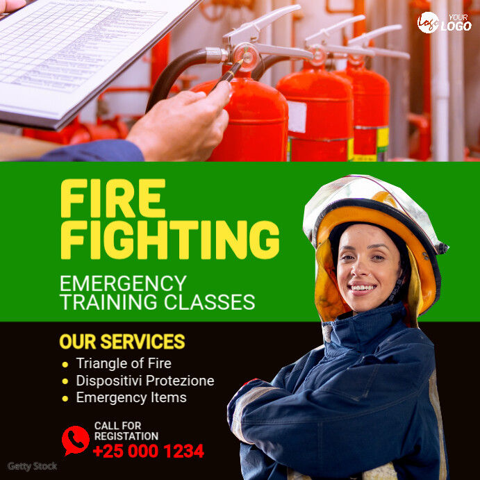 Copy of Fire Fighting Training Template | PosterMyWall
