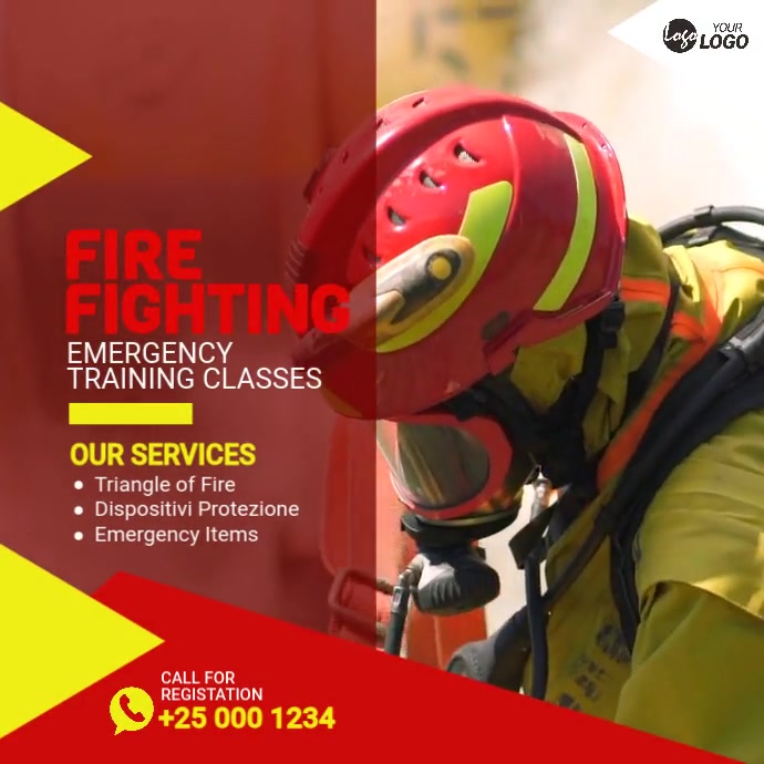 Fire Fighting Training Template | PosterMyWall