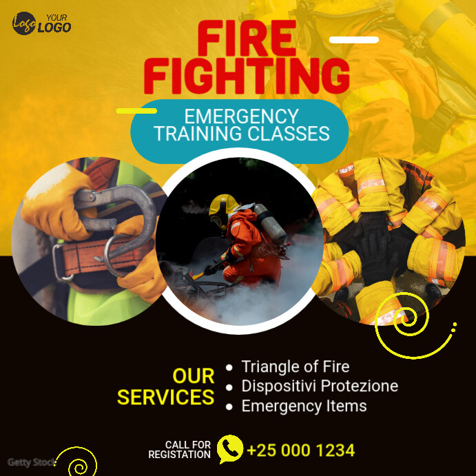 Fire Fighting Training Template | PosterMyWall
