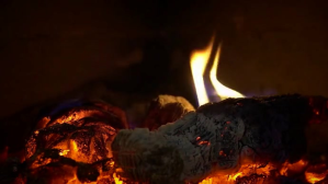 Fire flame video with sound Digitalanzeige (16:9) template