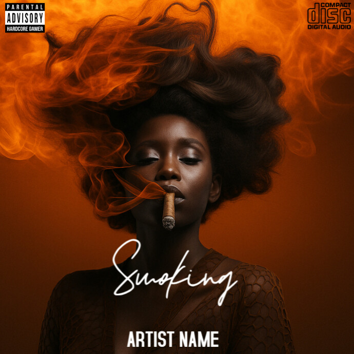 Fire Queen Vibes Album Cover template