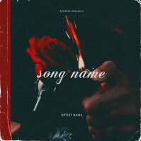 Pink Rose Mixtape cover art design template | PosterMyWall
