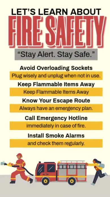 Fire Safety Prevention Template | PosterMyWall