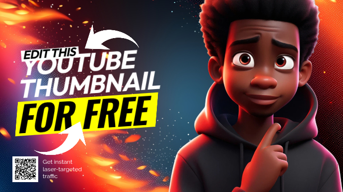 Plantilla de Fire Youtube Thumbnail Animation | PosterMyWall