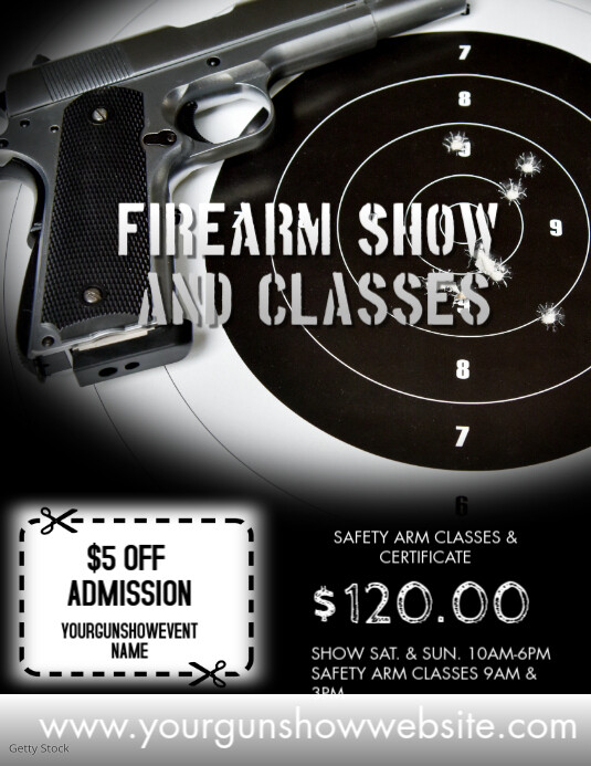 Copy of Firearm Show and Class Flyer | PosterMyWall