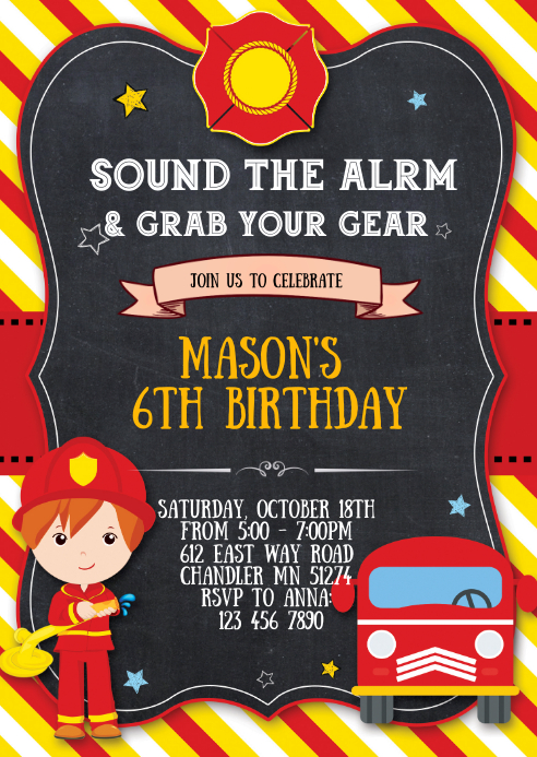Modele Invitation De Fete D Anniversaire De Pompier Pompier Postermywall Modele Invitation De Fete D Anniversaire De Pompier Pompier Postermywall