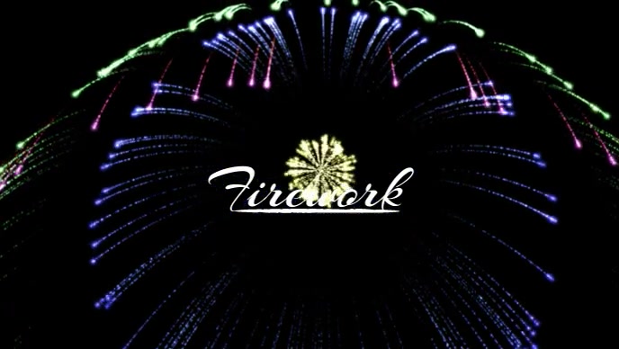 Firework For Intro Outro YouTube Thumbnail template