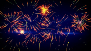 Firework In sky ตัวอย่างภาพบน YouTube template