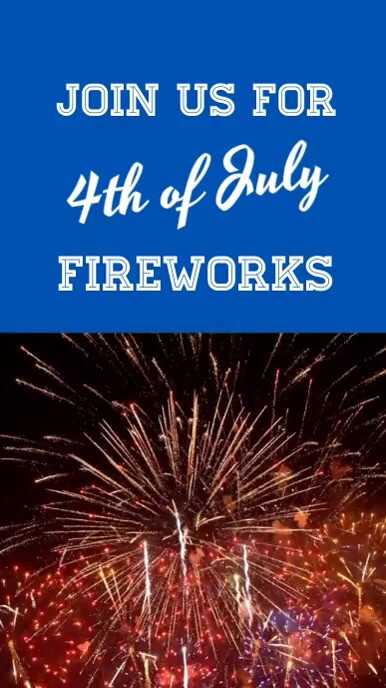 Fireworks  Digital Display (9:16) template