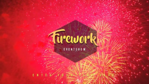 Red Firework Event Promotion Digital Display Template