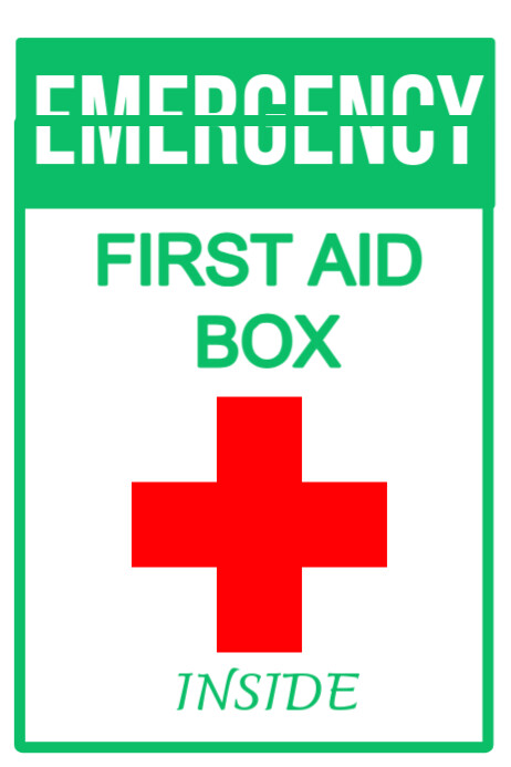 Copy of First aid box ticker flyer design template | PosterMyWall
