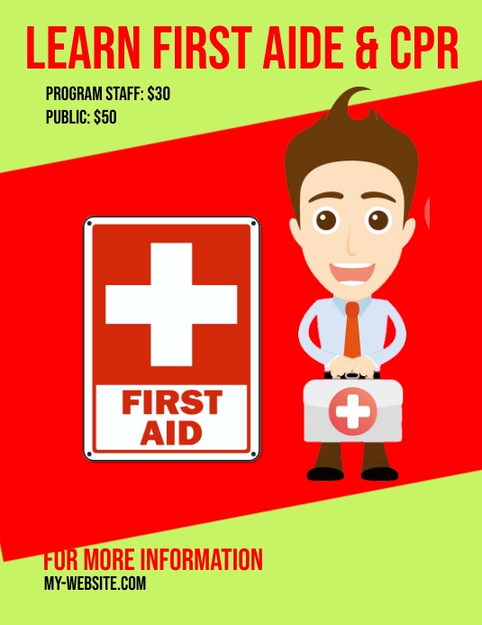 First Aid Template PosterMyWall