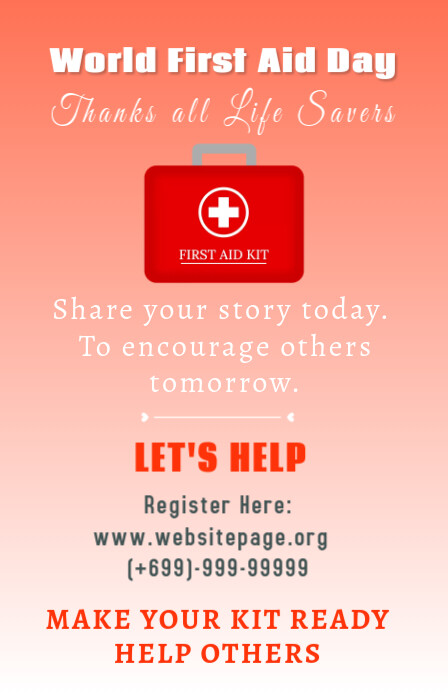 Copy of first aid | PosterMyWall