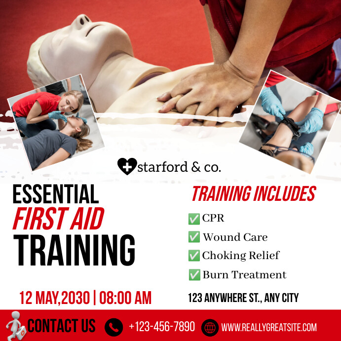 Copy of First aid medical training | PosterMyWall