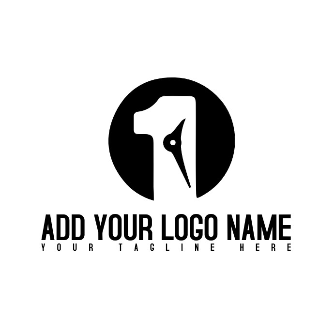 First/clockwork/fast/round/count Down/technology Logo template