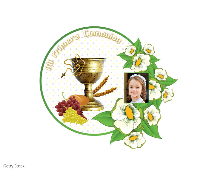 first communion, catholic, primera comunion, church, misa, mass Medium Rectangle template