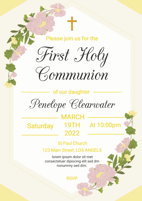 First communion Template | PosterMyWall