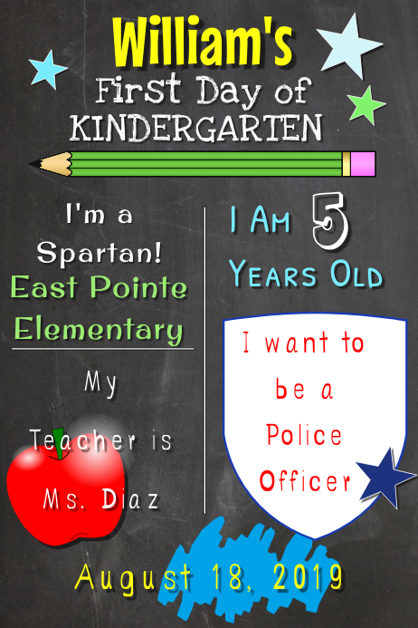 first day of school photo board flyer template 11b6dc9ee5dfaf17fe3ebb8b27ffa952_screen