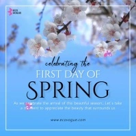 First Day Of Spring Event Instagram Post template