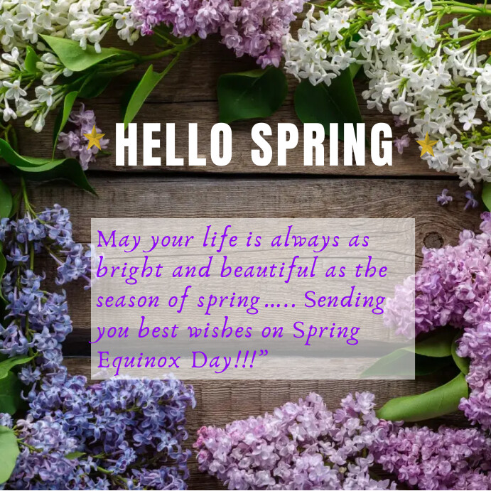 First day of spring Instagram post Template | PosterMyWall
