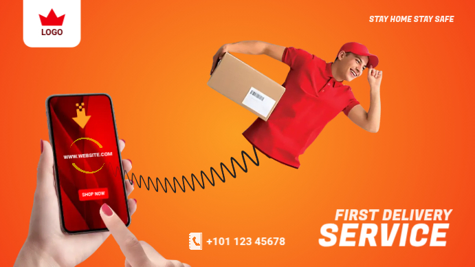 Delivery Service Promotion Template | PosterMyWall