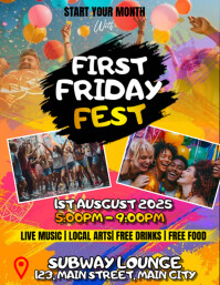 first friday fest Flyer (US Letter) template
